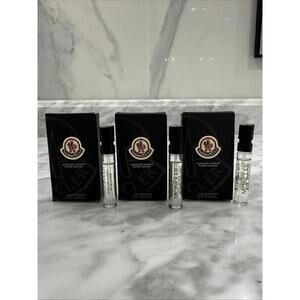 3x Moncler Sunrise Pour Femme EDP Perfume Sample Spray 2 ml / 0.06 oz New in Box
